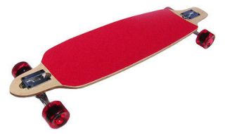 red drop through lowrider bomber skate longboard thru one day