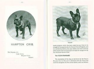   Book Booklet The History of French Bulldog by Stubbs Private Reprint