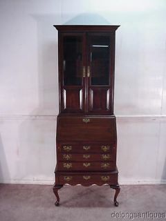 Newly listed 19536Ethan Allen Solid Cherry Bookcae Desk
