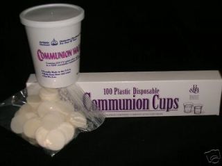 250 count unleaven communion wafer 100 communion cups time left