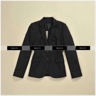   1035 Jacket in Super 120s Wool Blazer Black #23346 Suiting Work New