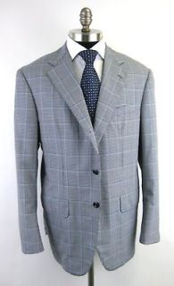 New OXXFORD Type A Super 150s Houndstooth Coat Jacket Blazer 44 44R 