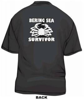 bering sea survivor distressed style logo shirt sm 6xl more