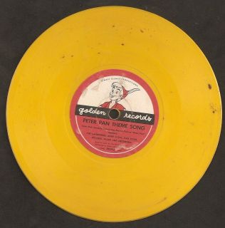 Peter Pan Theme Song / You Can Fly   Golden Record 78rpm  Walt 