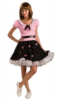 SUZIE Q 50s fifties pink poodle skirt adult womens halloween costume 