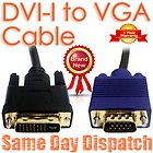 DVI I to VGA 15 Pins HD Video TFT Monitor Converter Cable 1M 1.5M 2M 2 