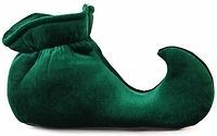Adult Green Jester Costume Shoes Halloween Party Small & Large