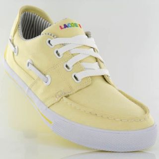 LACOSTE CABESTAN VULC ATMOS 3 YELLOW MENS TRAINER 8 UK RRP £80.00 NOW 