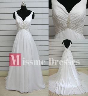 Discount White/Ivory Plus Size Chiffon Long Designer Wedding Bridal 