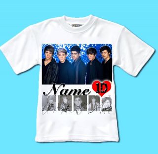 Personalised ONE DIRECTION 1D T Shirt~All sizes~Add Name Perfect 