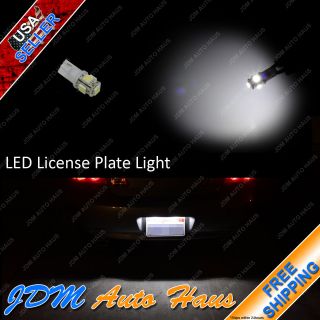 Super White 12V License Plate Tag LED T10 Wedge Light Bulb 192 W5W 