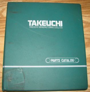 Takeuchi TB020 Compact Excavator Parts Catalog Manual & Binder 