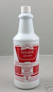 lucasol tanning bed cleaner disinf ect 1 qt makes 64qts