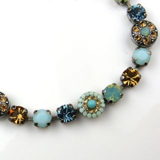 Mariana Handmade Swarovski Bracelet 4044 812 opal crystals citrine 