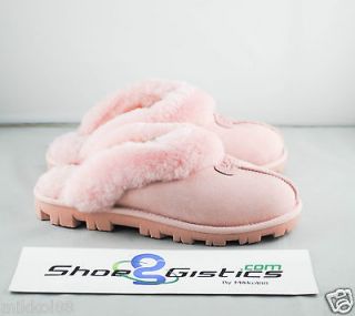 womens ugg coquette slippers baby pink new sz 5 9 5125