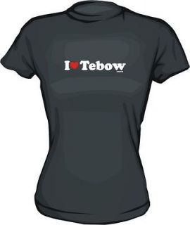 heart love tebow women s tee shirt pick size color