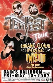 insane clown posse rare twiztid concert poster 