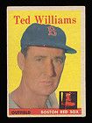 1958 TOPPS ~ #1 ~ TED WILLIAMS ~ FIRST CARD IN SET ~ HALL OF FAME 