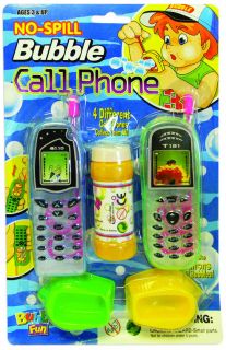 2pk No Spill Soap Bubble Cell Phone Bubble Maker Wand As low as $5.95 