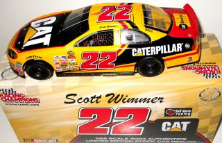 New Scott Wimmer 2004 Cat 1/24 Scale Diecast Car Racing Champions 