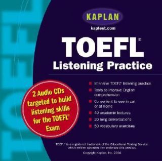 TOEFL Listening Practice by Kaplan Publishing Staff 2004, Hardcover 