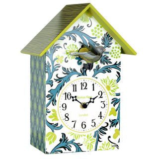 Thomas Kent London Wall or Freestanding Bird House Clock Lime Green 
