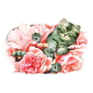 bed of roses kitten tshirt glitter highlights more options size