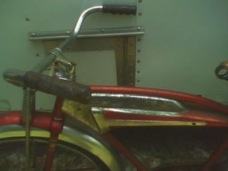 1950 `s X53 WESTERN FLYER RED & CHROME UNRESTORED