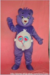 care bear purple mascot costume fancy dress outfit from china