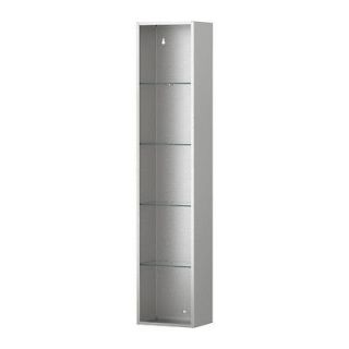   grundtal wall shelf stainless steel metal silver bathroom designer