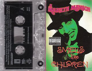 Marilyn Manson Smells Like Children Cassette Tape 1995 Interscope INTC 