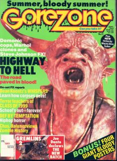 Gorezone Magazine #15 FN/VF 7.0 Sept 1990 Posters New and Attached