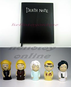cosplay death note notebook cute finger figure 5pcs from hong