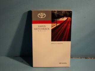 10 2010 toyota yaris hatchback owners manual one day shipping
