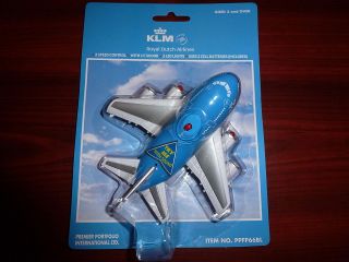 klm jumbo jet 747 model aircraft toy with engine noise