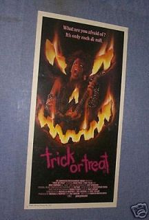 trick or treat movie poster featuring bc rich ironbird time