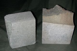 pieces / Alberene Soapstone Block for Carving / 3 X 4 1/2 X 2 