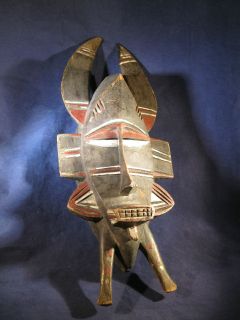 Senufo Tribe African Tribal Mask from Ivory Coast West Africa Item A2