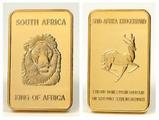 Newly listed 1 Troy Ounce 100 Mills Thick Gold Kruggerand Lion Gazelle 