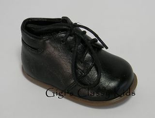 new baby infant boys black lace shoes size 1 dress