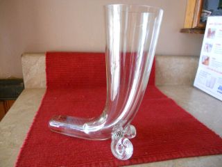 horn shaped clear glass pilsner beer or vase  9 99 buy it 