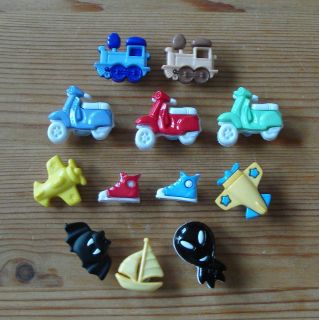 Novelty Buttons   Boys Toys   Children   Baby   Knitting   Sewing 