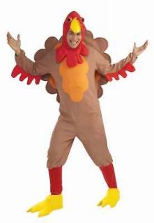 turkey costume adult thanksgiving gobbler bird mascot poultry hat men 