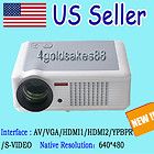   HD Projector LUMENS 2000 HDMI Home Theater WII PS3 Contrast8001