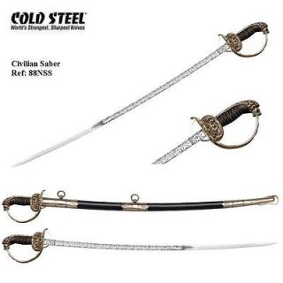 Civilian Saber   Napoleonic Sword & Scabbard   Made By Cold Steel