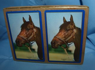   PREAKNESS WINNER 1949 HORSE #201 CONGRESS CANASTA 2 SET B0X CARDS