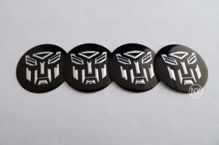 B8 Transformer Wheel Hub Badge Emblem Decal Sticker Aluminum