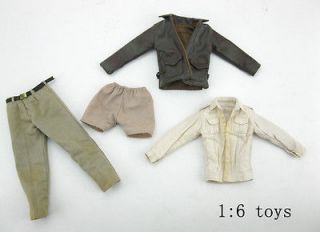 HOT TOYS DX 05 Indiana Jones Jacket & Shirt & Pants w/ Belt & Under 