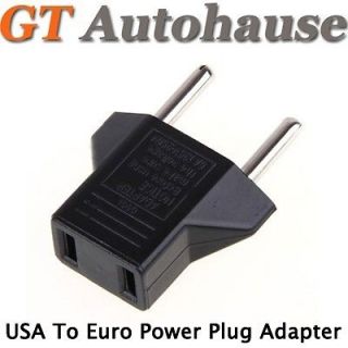 1x Universal US USA To European EU EURO Travel AC Power Outlet Plug 