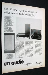 1974 uri audio kenwood kr1400 advent 2s system ad  7 99 buy 